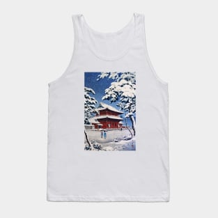 Zojoji Temple in Snow by Tsuchiya Koitsu Tank Top